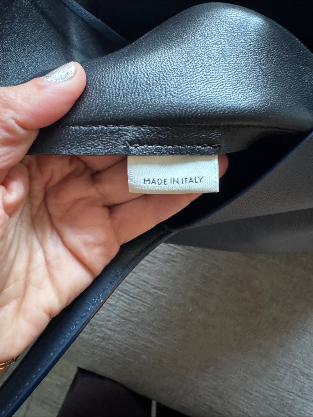 Mansur Gavriel Navy Soft Tote - Picture 6 of 9